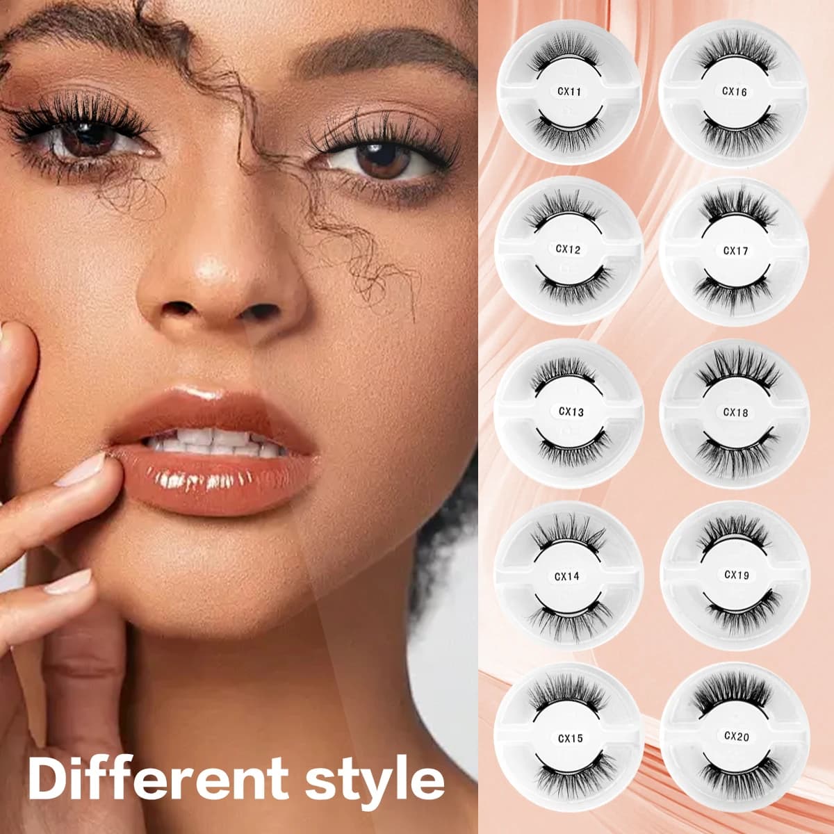 Magnetyczne Rzęsy 3D Faux Mink z Aplikatorem – Zestaw 5/10 Par