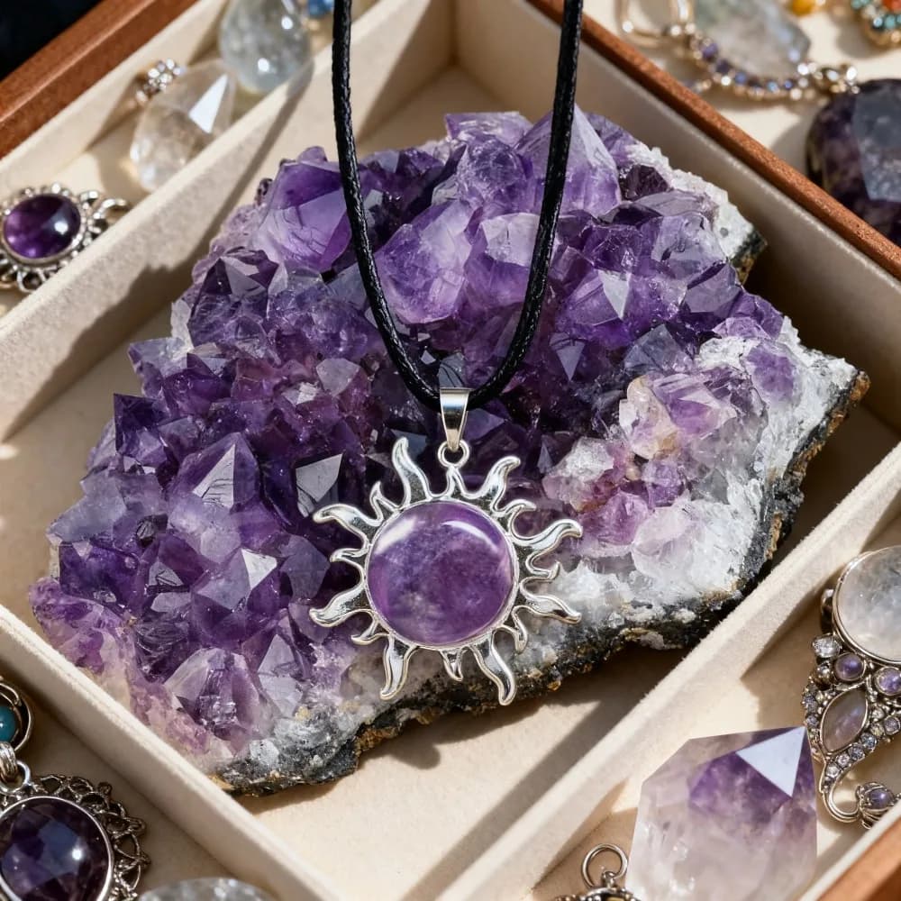 Moc Ametystu – naszyjnik z kamieniem harmonii